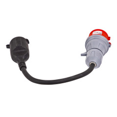 CEE adaptér, 5 pólov zo 400 V na 230 V, 16 A IP44