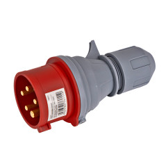 CEE zástrčka s fázovým meničom,  5-pólová, 16 A/400 V IP44