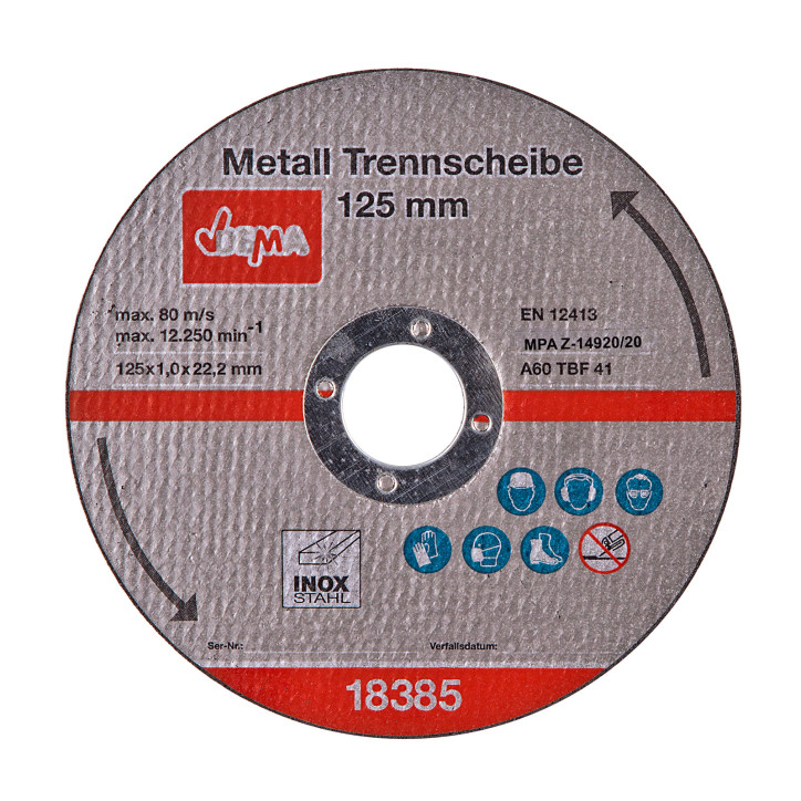Rezný kotúč na kov 125x1,0x22,2 mm, 25 ks Rezný kotúč na kov 125x1,0x22,2 mm, 25 ks