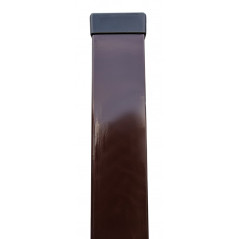 Plotový stĺpik GALAXIA ZN+PVC 60x40x1,5x2400, hnedý