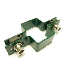 Priebežná príchytka panelu na stĺpik ZN+PVC 60x40x4 mm, zelená