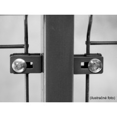 Príchytka U43 na uchytenie panela ZN+PVC 5 mm, antracitová