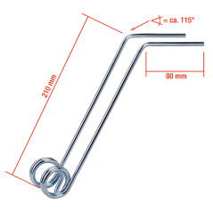 Pružinový hrot pre odmachovač / prevzdušňovač trávnika 120 cm 25005