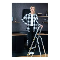 Hliníkové schodíky 3 stupne jednostranné DRALD3 PRO + háčik