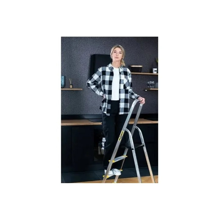Hliníkové schodíky 3 stupne jednostranné DRALD3 PRO + háčik Hliníkové schodíky 3 stupne jednostranné DRALD3 PRO + háčik