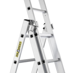 Hliníkový rebrík HOME trojdielny, 3x10 priečok, 150 kg