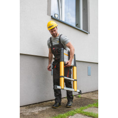 Teleskopický hliníkový rebrík MAX 11 priečok, 150 kg PRO