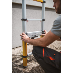 Teleskopický hliníkový rebrík MAX 13 priečok, 150 kg