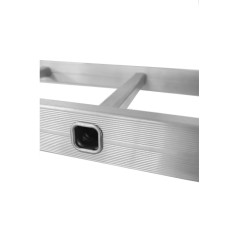 Kĺbový hliníkový rebrík HOME multifunkčný 4x3 s plošinou, 125 kg