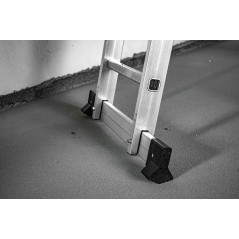 Kĺbový hliníkový rebrík HOME multifunkčný 4x3 s plošinou, 125 kg
