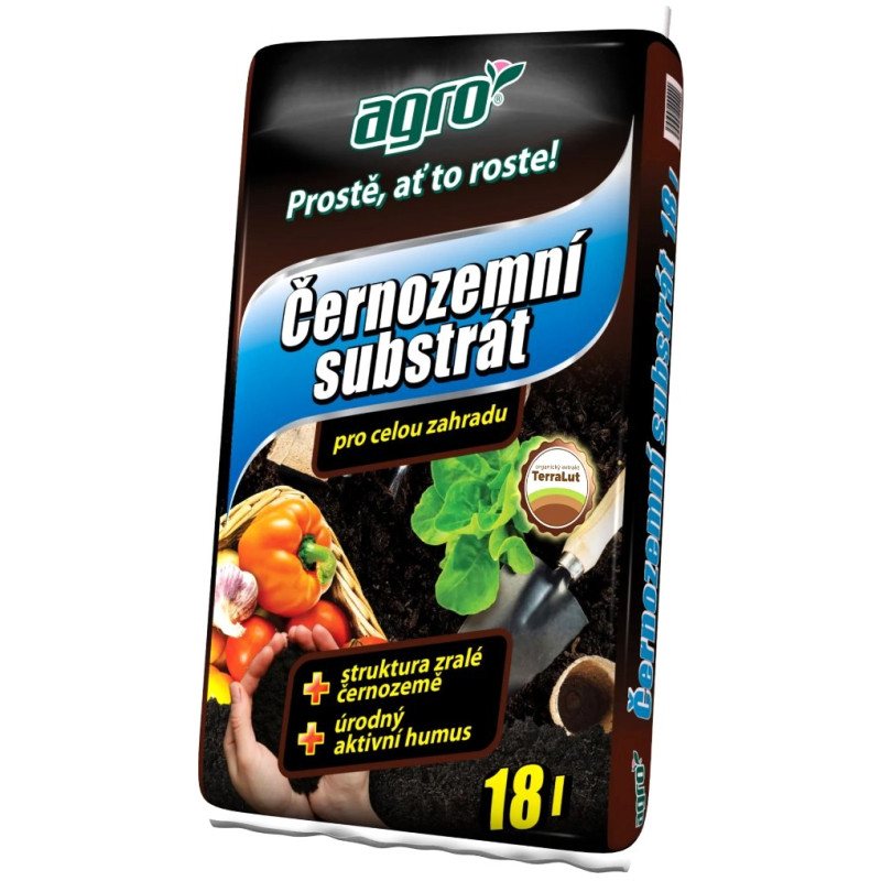 Substrát černozem na celú záhradu 18 L Substrát černozem na celú záhradu 18 L
