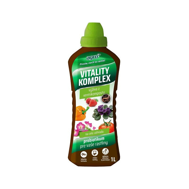 Kvapalné hnojivo Vitality Komplex zdravé a silné rastliny 1 L