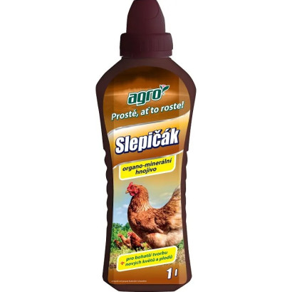 Kvapalné organicko-minerálne hnojivo Slepačince 1 L
