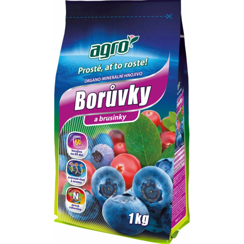 Organicko-minerálne hnojivo na čučoriedky a brusnice 1 kg