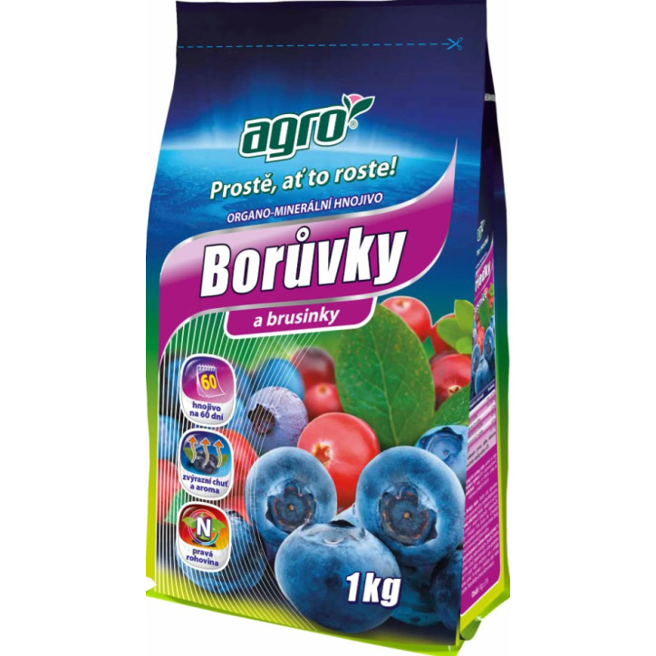 Organicko-minerálne hnojivo na čučoriedky a brusnice 1 kg Organicko-minerálne hnojivo na čučoriedky a brusnice 1 kg