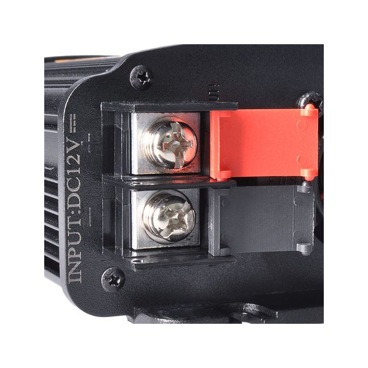 Menič napätia 12V/300W, USB 500mA, kovový