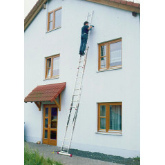 Hliníkový rebrík trojdielny CORDA 3x7 priečok, 150 kg