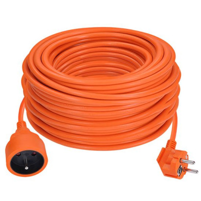 Predlžovací kábel 40 m s 1 zásuvkou, oranžový