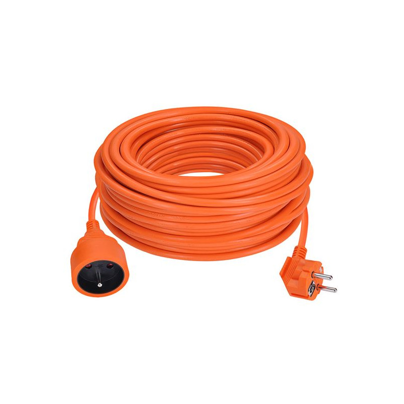 Predlžovací kábel 30 m s 1 zásuvkou, oranžový