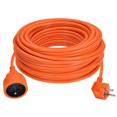 Predlžovací kábel 30 m s 1 zásuvkou, oranžový