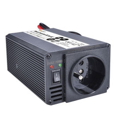 Menič napätia 12V/200W, USB 500mA, kovový