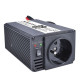 Menič napätia 12V/200W, USB 500mA, kovový