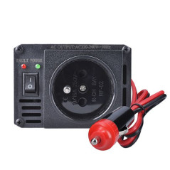 Menič napätia 12V/200W, USB 500mA, kovový