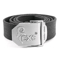 Opasok CXS NAVAH, čierny, 4 cm, 125cm, textilný, spona s logom CXS