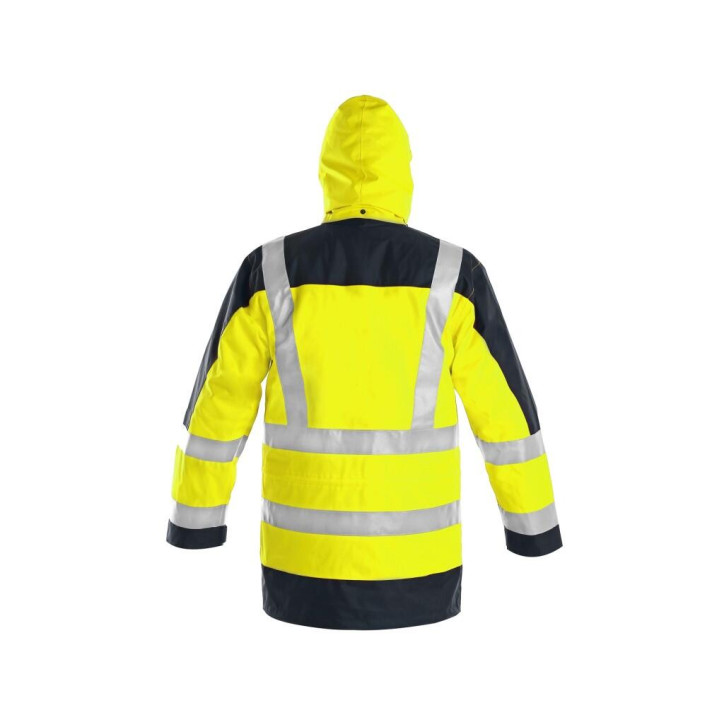 Bunda CXS LONDON, výstražná, pánska 5V1. žlto-modrá, veľ. 2XL