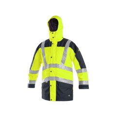 Bunda CXS LONDON, výstražná, pánska 5V1. žlto-modrá, veľ. 2XL
