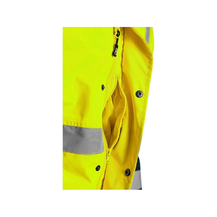 Bunda CXS OXFORD, výstražná, pánska, žlto-modrá, veľ. 3XL