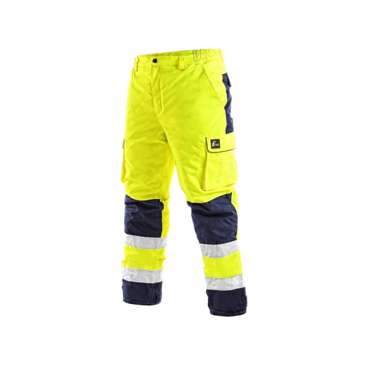 Nohavice CXS CARDIFF, výstražné, zateplené, pánske, žlté, veľ. 3XL Nohavice CXS CARDIFF, výstražné, zateplené, pánske, žlté, veľ. 3XL