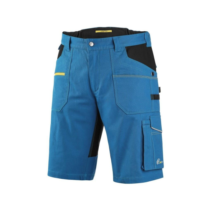 Kraťasy CXS STRETCH, pánske, stredne modré-čierne, veľ. 62