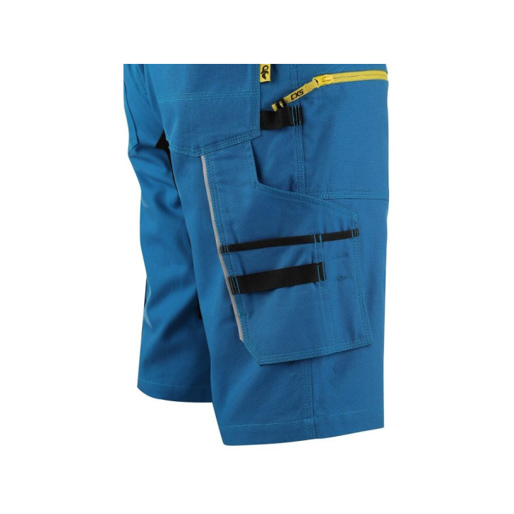 Kraťasy CXS STRETCH, pánske, stredne modré-čierne, veľ. 62