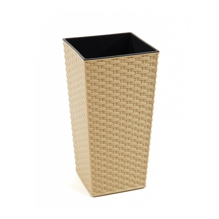 Kvetináč FINEZIA RATAN 400x400 mm, capuccinno Kvetináč FINEZIA RATAN 400x400 mm, capuccinno