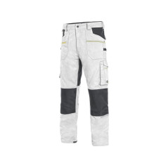 Nohavice CXS STRETCH, pánske, bielo-sivé, veľ. 62
