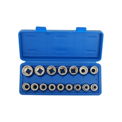 Nástrčkové kľúče 12-hran 1/2" 8-24 mm, 16-dielna sada