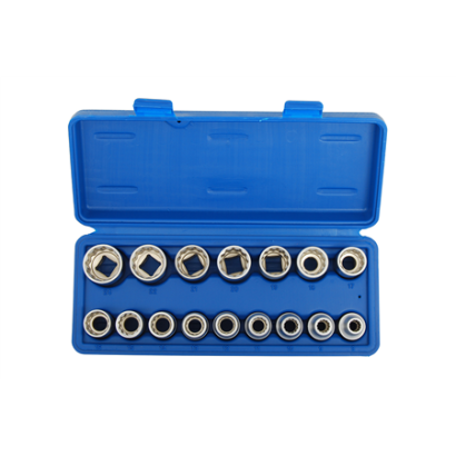 Nástrčkové kľúče 12-hran 1/2" 8-24 mm, 16-dielna sada