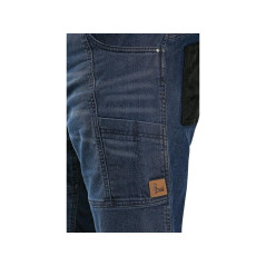 Kraťasy jeans CXS MURET, pánske, modro-čierne, veľ. 54