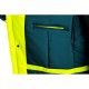 Bunda CXS BEDFORD WINTER, výstražná, zimná, pánska, softshell, žlto-petrolová, veľ. XL