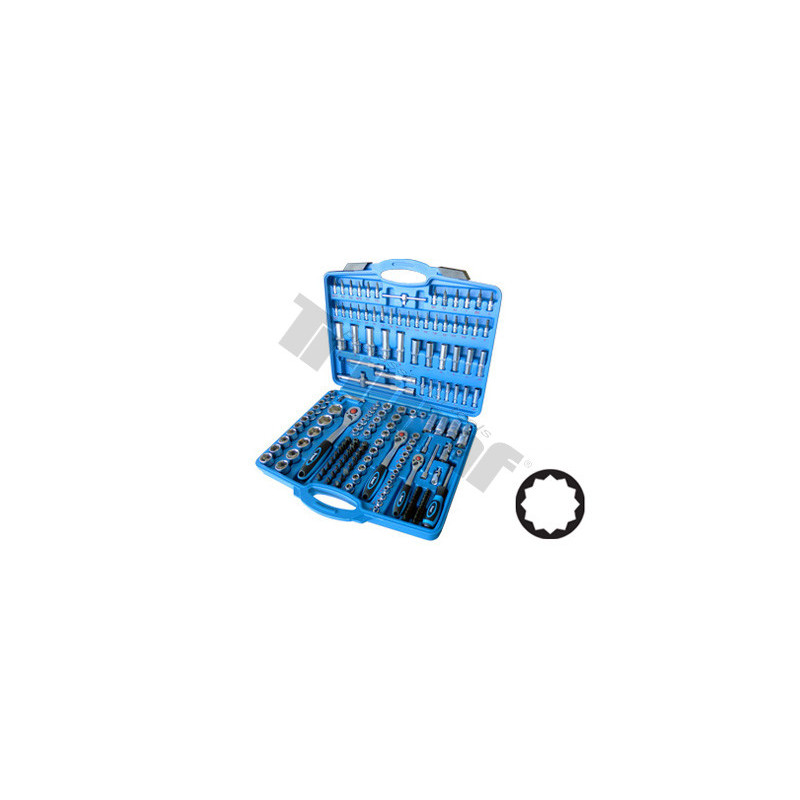 Gola sada 12-hran 1/4", 3/8", 1/2", 171 dielov Gola sada 12-hran 1/4", 3/8", 1/2", 171 dielov