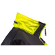 Pracovná bunda výstražná, softshell s kapucňou, žltá, veľkosť XL
