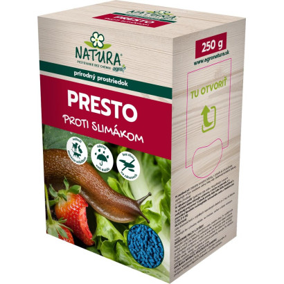Prírodný prípravok PRESTO proti slimákom 250 g
