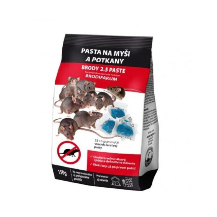 Mäkká návnada na hlodavce pasta Brody 150 g Mäkká návnada na hlodavce pasta Brody 150 g