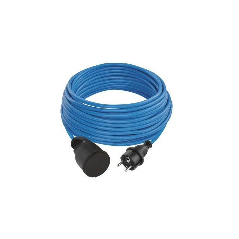 Predlžovací kábel 1,5mm2 Weatherproof IP44, 20 m, modrý