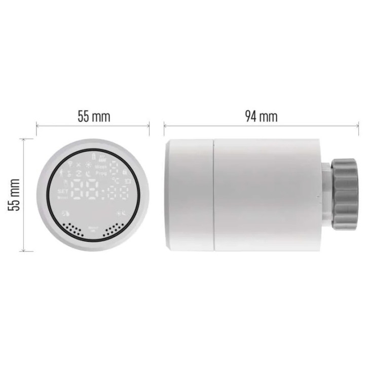 Digitálna termostatická hlavica GoSmart ZigBee Digitálna termostatická hlavica GoSmart ZigBee