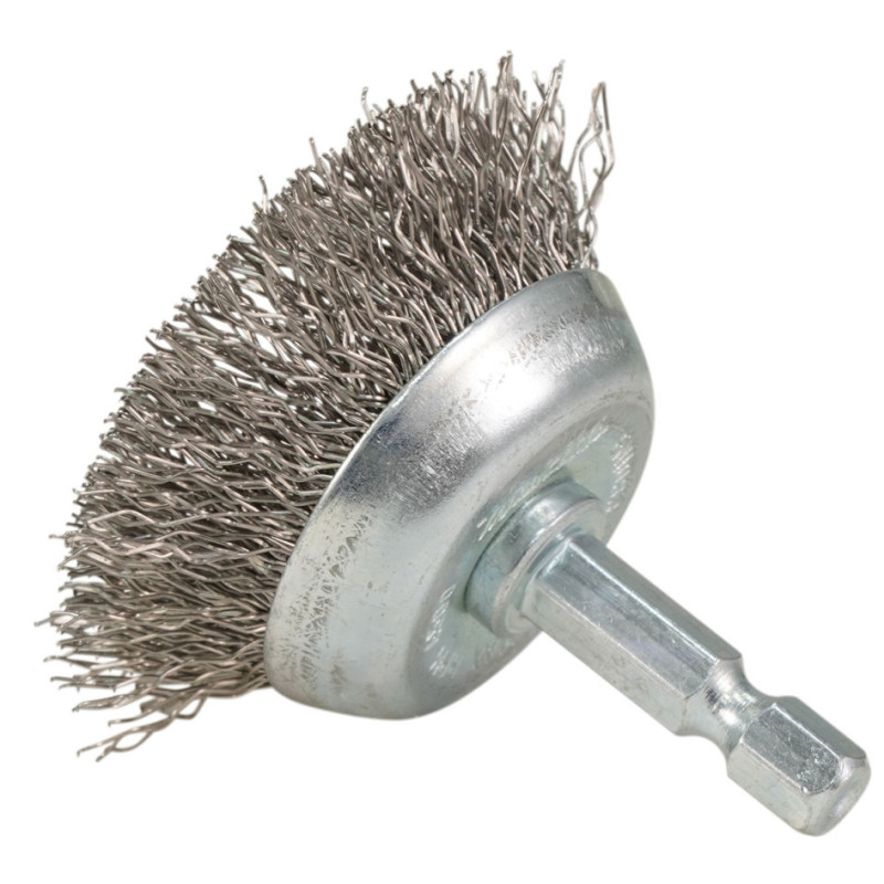 Nerezová miskovitá kefa 38 mm, upínanie 1/4" Nerezová miskovitá kefa 38 mm, upínanie 1/4"