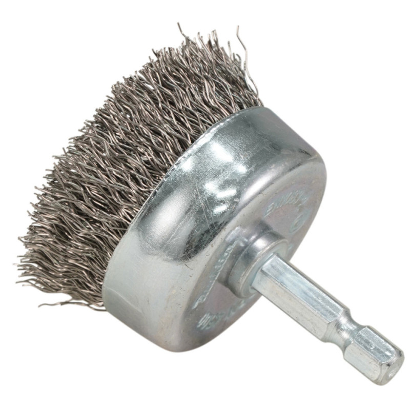 Nerezová miskovitá kefa 50 mm, upínanie 1/4" Nerezová miskovitá kefa 50 mm, upínanie 1/4"