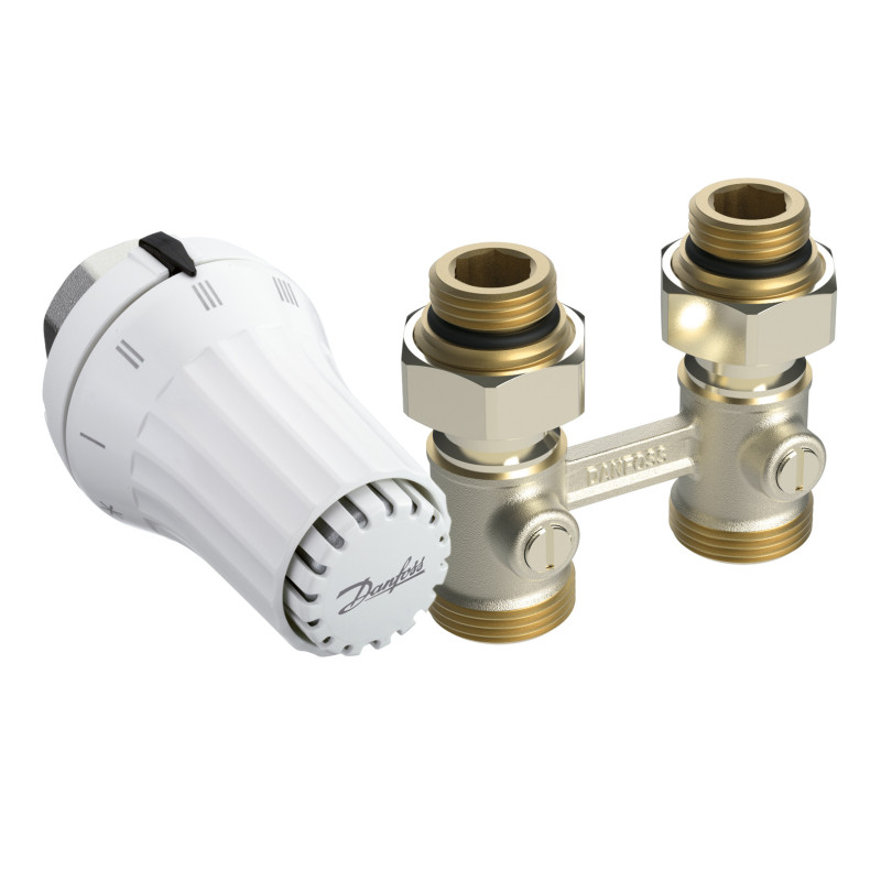 Danfoss Termo hlavica a H-pripojenie priame k radiátorom