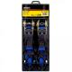 Upínacie popruhy 30 mm x 4,9 m s račňou a hákmi, 2 ks